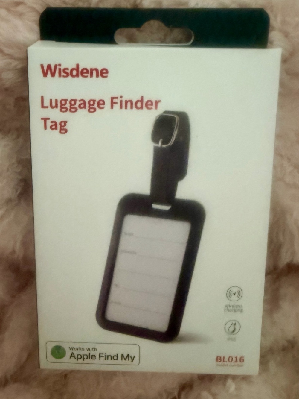 Black Luggage Finder Tag for Men